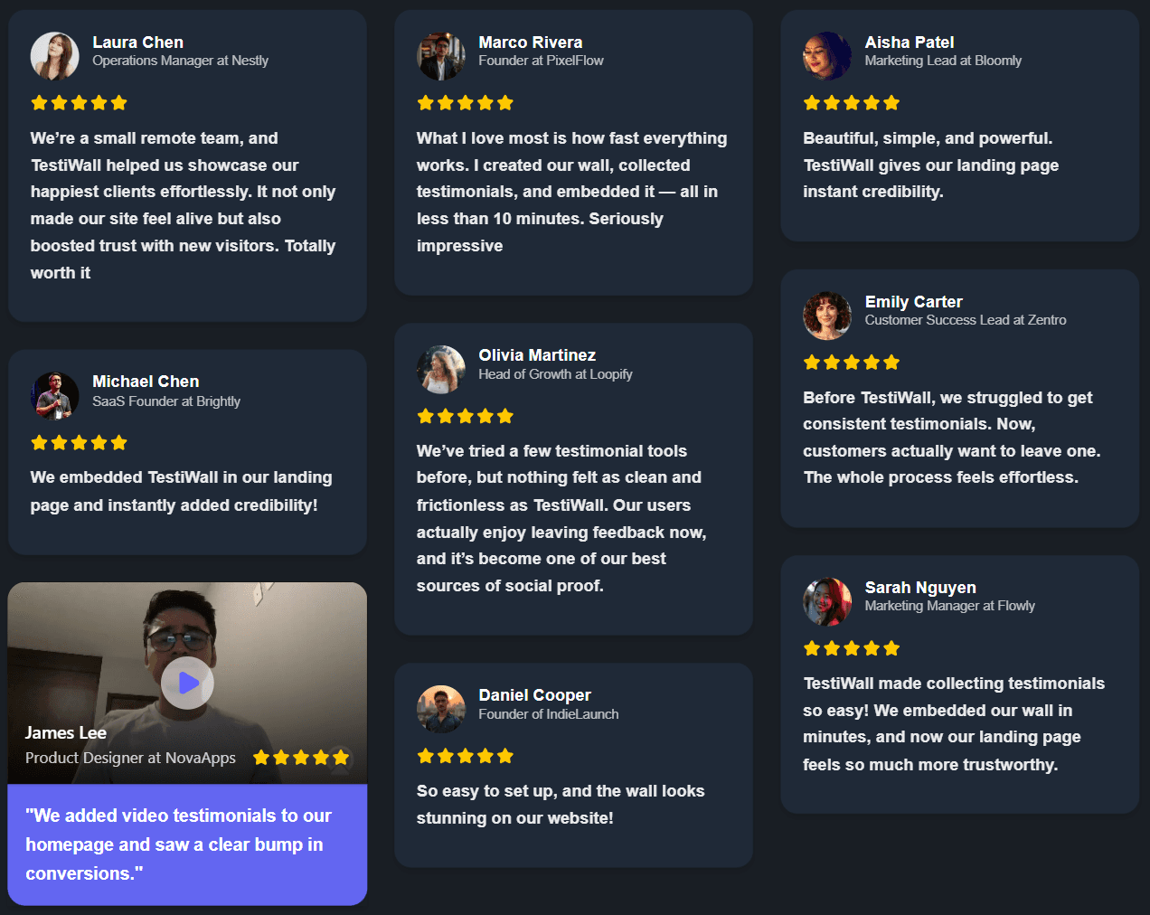 Wall of love embed preview